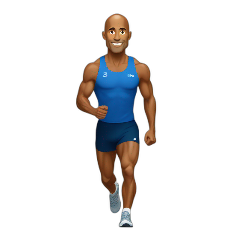 David goggins with a puppy | AI Emoji Generator