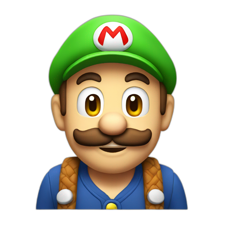 Mario drunk and embarrassed | AI Emoji Generator