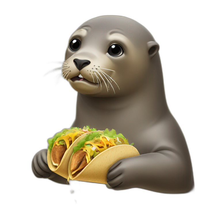 a sea lion in love | AI Emoji Generator