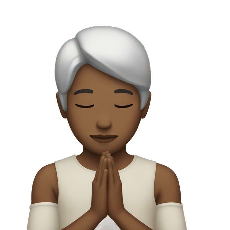 lion praying paws together looking up | AI Emoji Generator