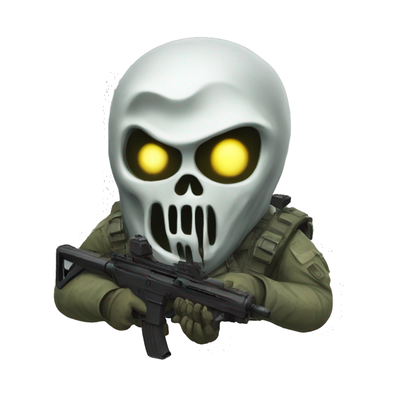 cod ghost call of duty, modern warfare | AI Emoji Generator