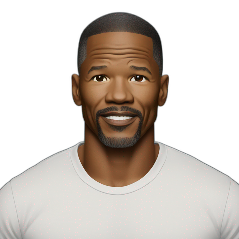 actor Jamie Foxx wearing suit | AI Emoji Generator