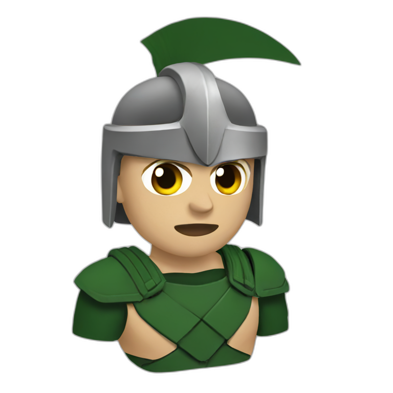 spartan helmet thining emoji | AI Emoji Generator