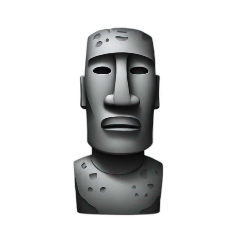 moai wearing sunglasses | AI Emoji Generator