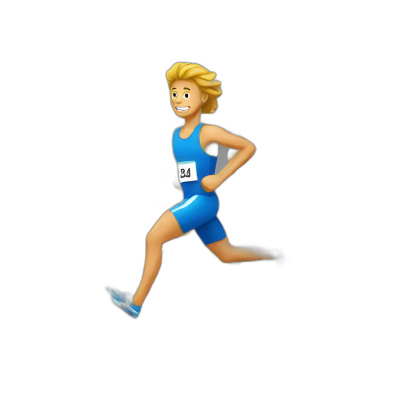 clock running a marathon | AI Emoji Generator