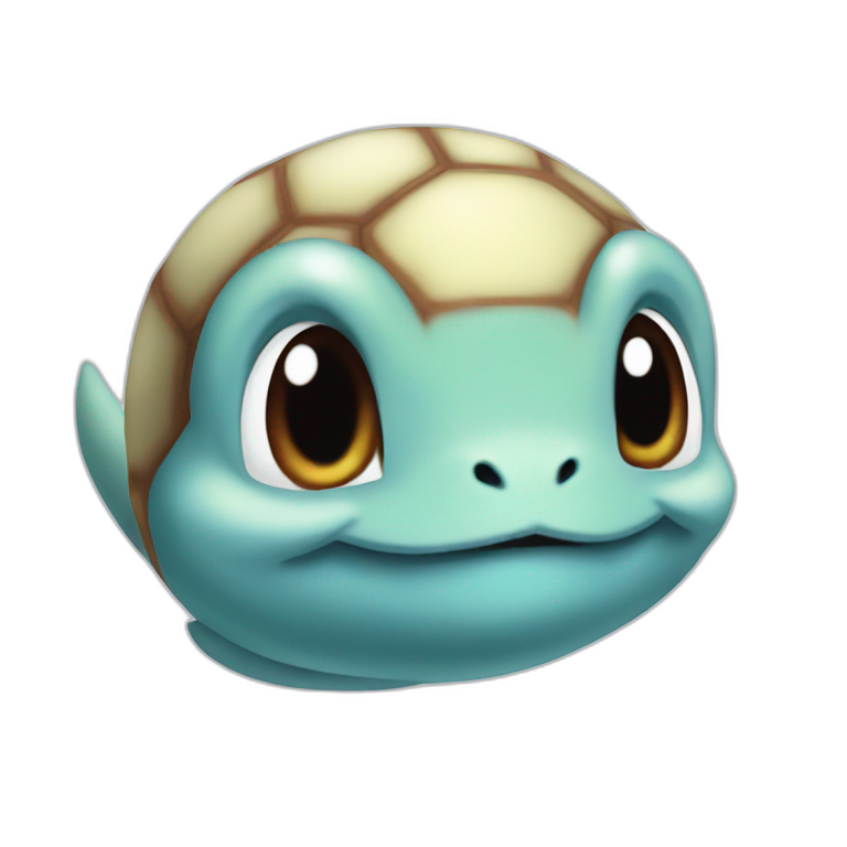 Squirtle with sunglass | AI Emoji Generator