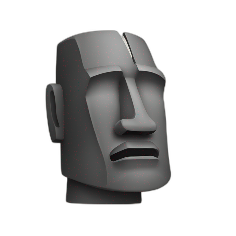 moai wearing sunglasses | AI Emoji Generator