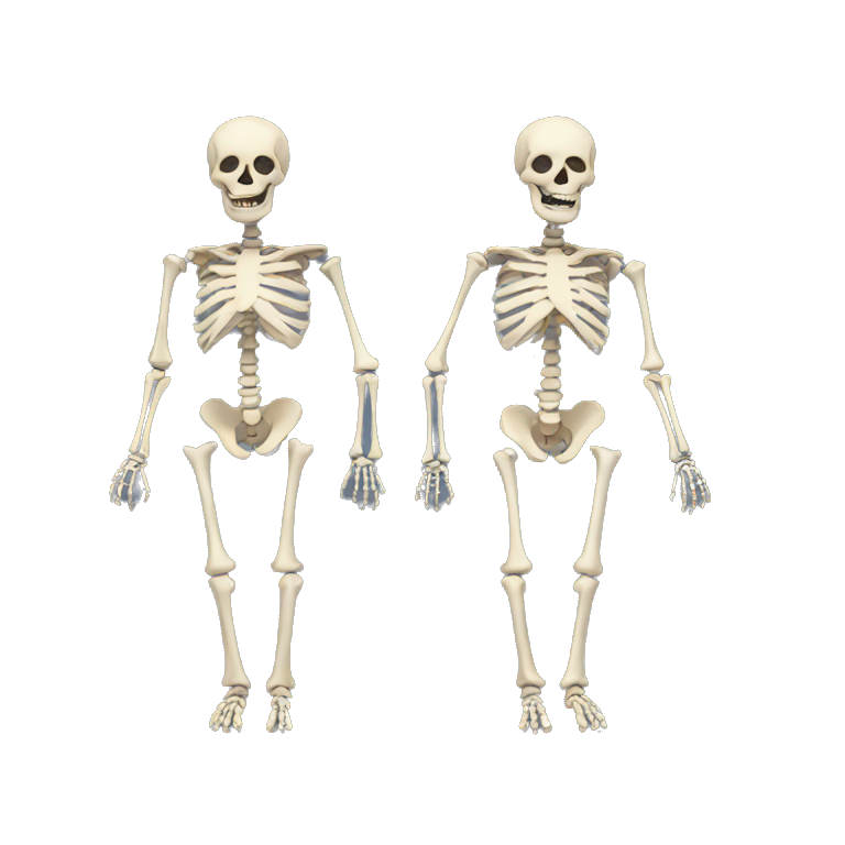 skeleton looksmaxxing | AI Emoji Generator