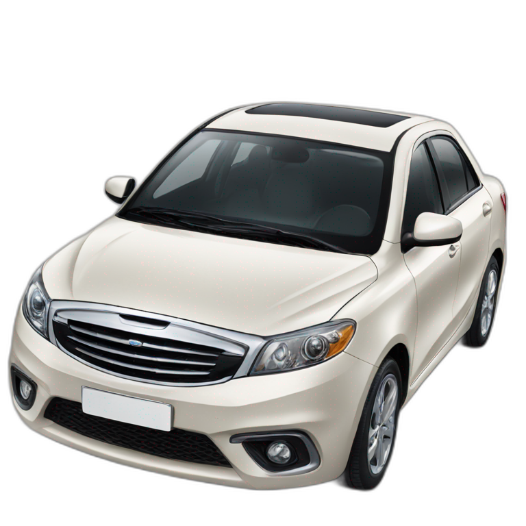 Car Geely CK beige color from the side | AI Emoji Generator