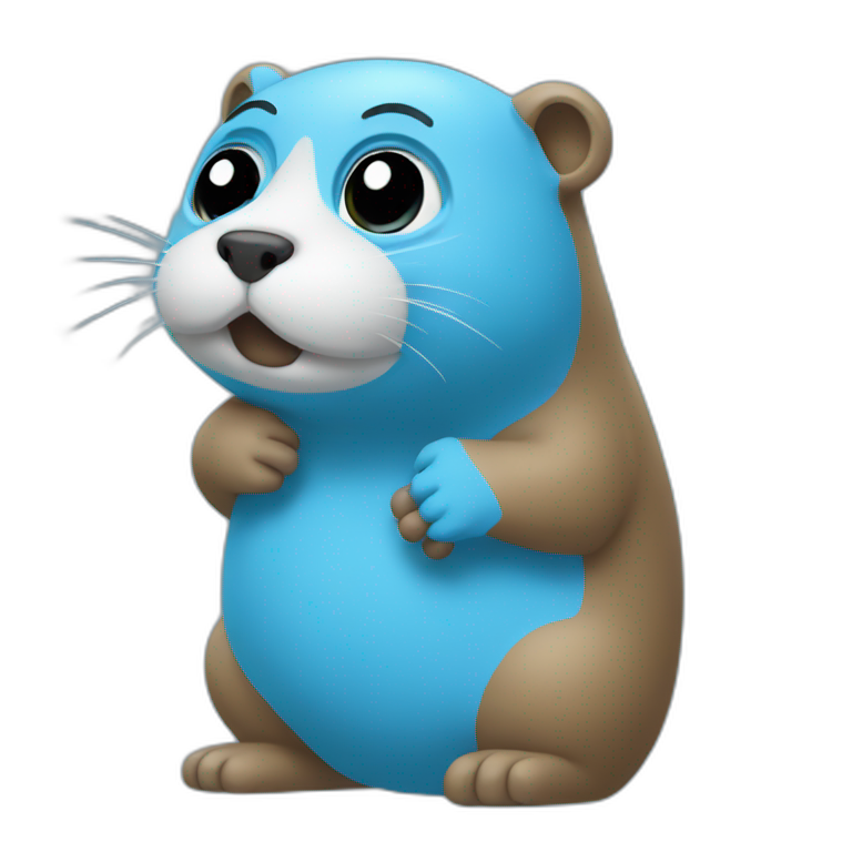 Golang gopher | AI Emoji Generator