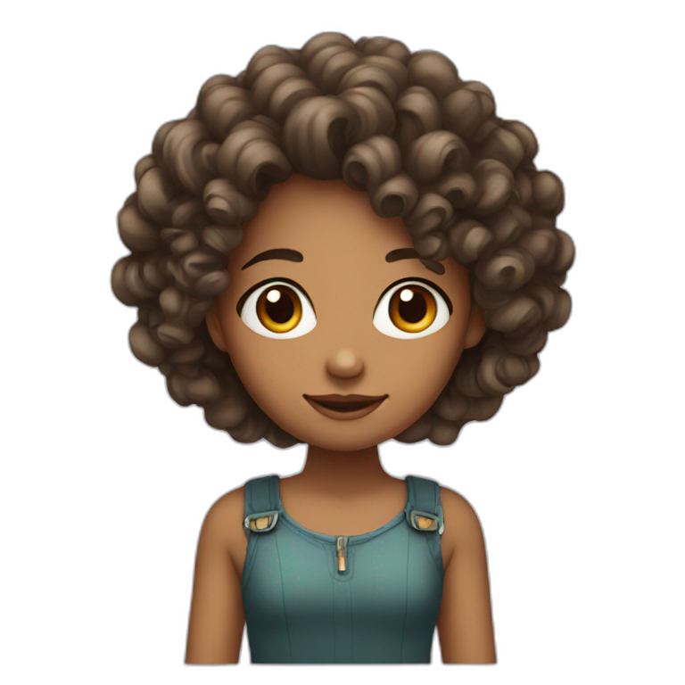 Curly Blonde Girl Long Hair Ai Emoji Generator 7988