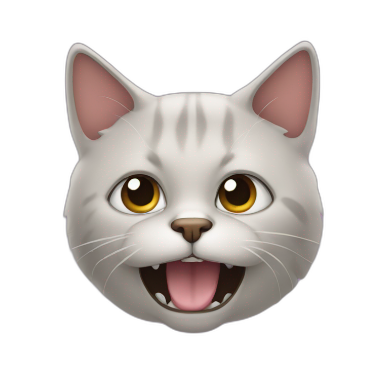 Shh I'm mewing | AI Emoji Generator