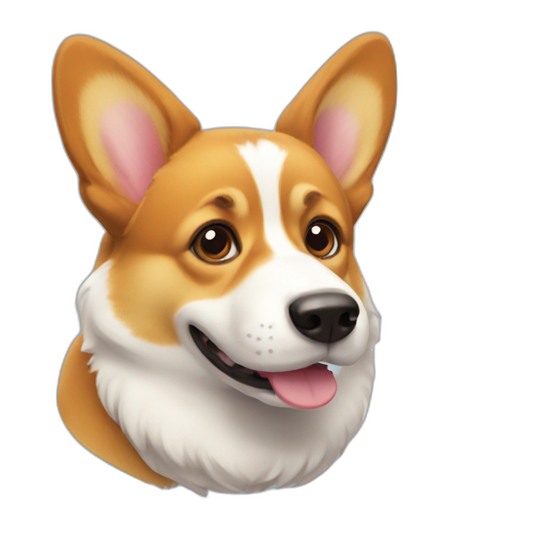 corgi head | AI Emoji Generator