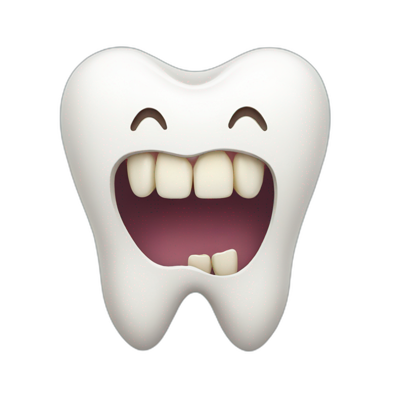 a goofy nerd, buck tooth teeth | AI Emoji Generator