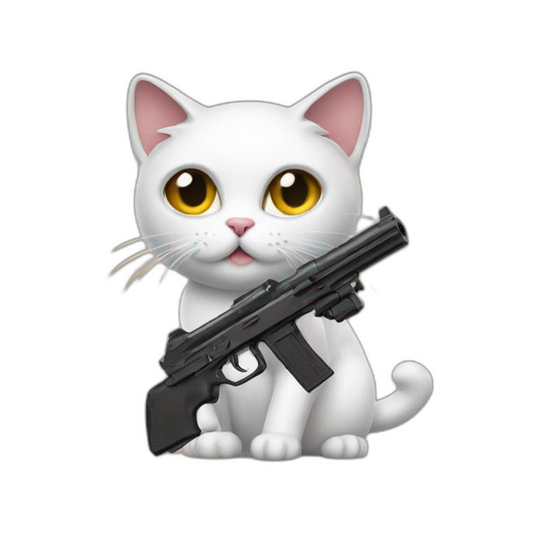 Cat gun | AI Emoji Generator