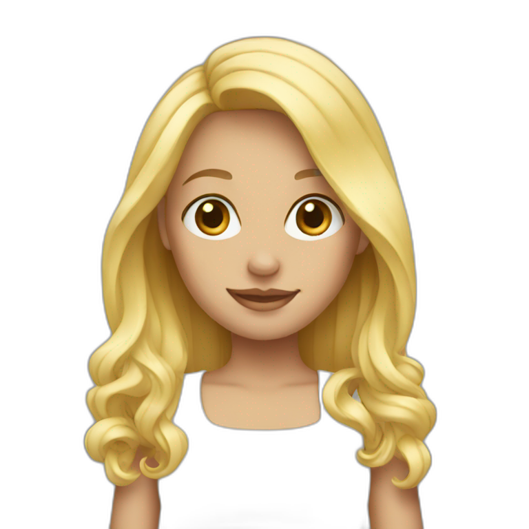 Blonde fae | AI Emoji Generator