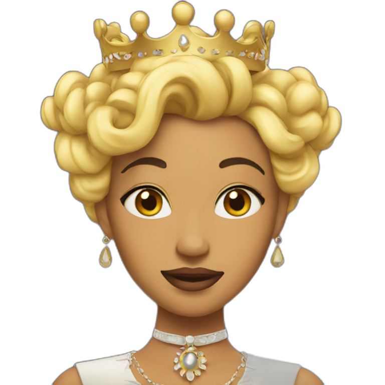 black outifit queen | AI Emoji Generator