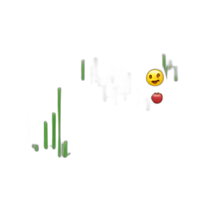 a smartphone showing a graph going up | AI Emoji Generator