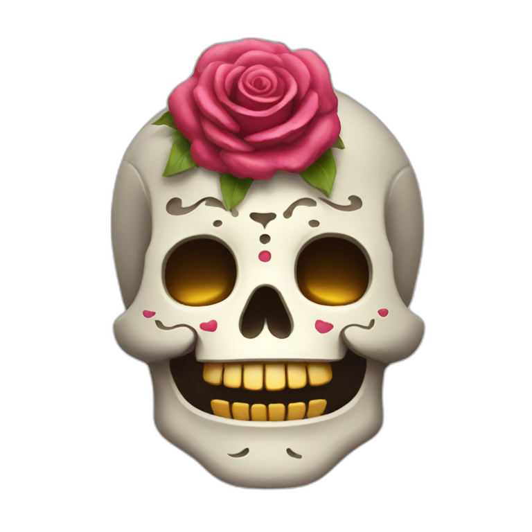 Calavera feliz AI Emoji Generator