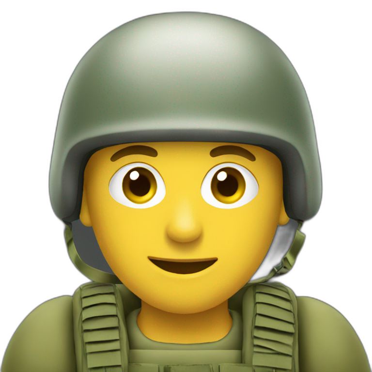 red parachutist beret on side with head emojis sign | AI Emoji Generator