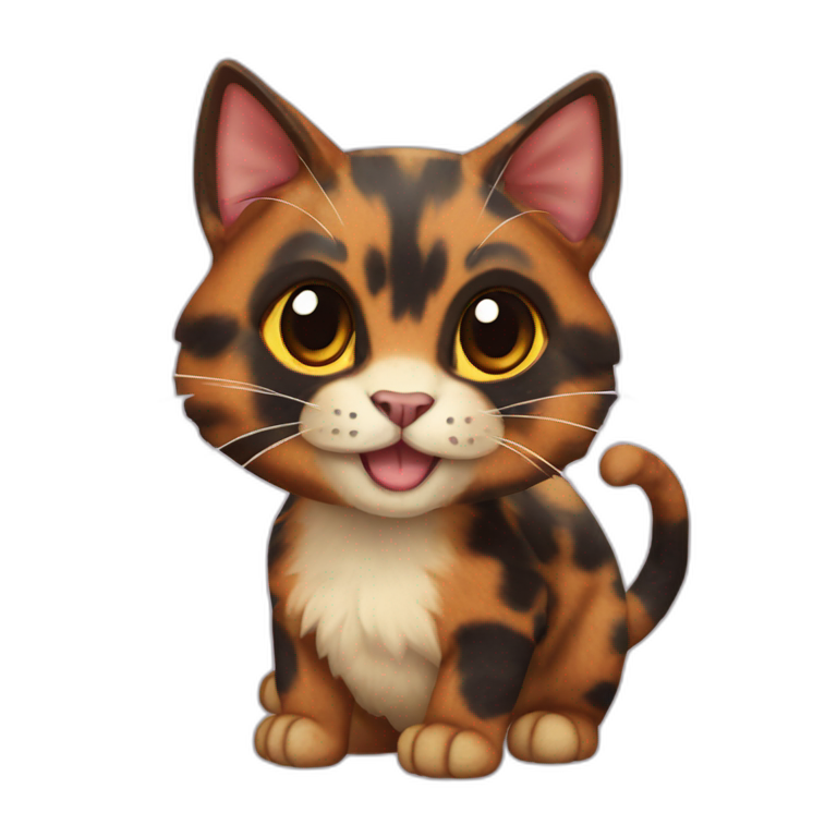 Tortoiseshell cat | AI Emoji Generator