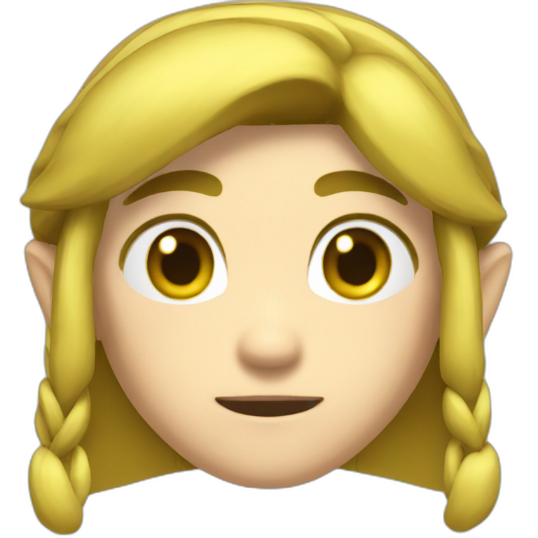 link zelda smiling face with hugging hands | AI Emoji Generator