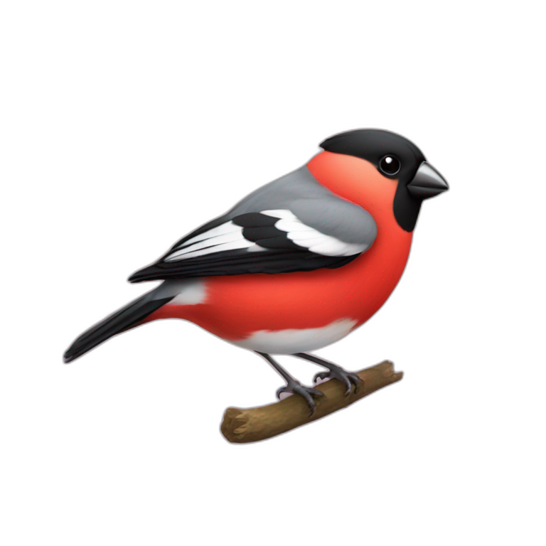 Bullfinch with a raised thumb. | AI Emoji Generator