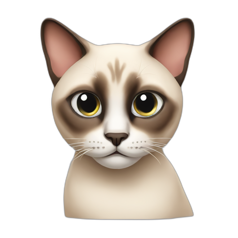 Lazy cat with fat legs | AI Emoji Generator