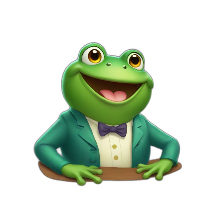 Happy frog | AI Emoji Generator