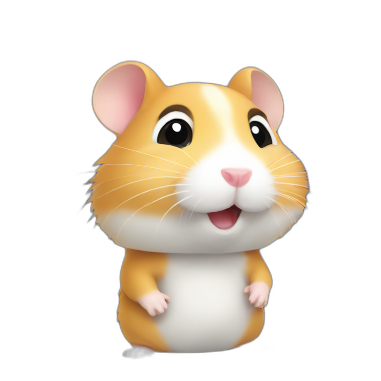 hamster doing a handstand | AI Emoji Generator