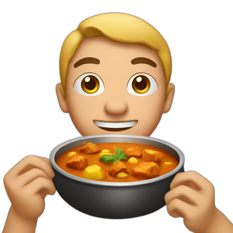 Acrobat pork chop | AI Emoji Generator