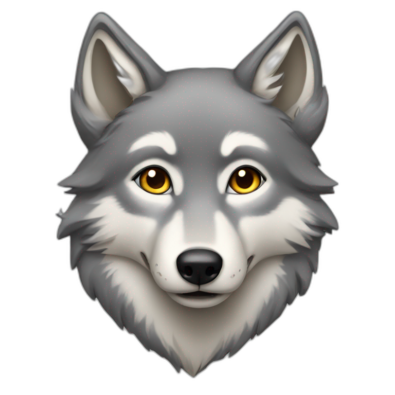 grey wolf | AI Emoji Generator