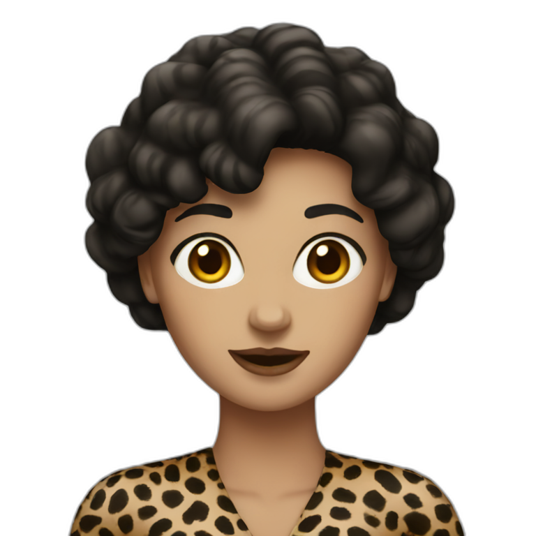 Dark Haired Woman Ai Emoji Generator