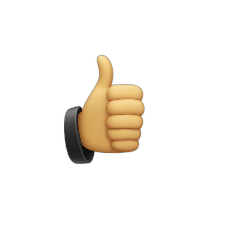 tesak thumbs up  AI Emoji Generator