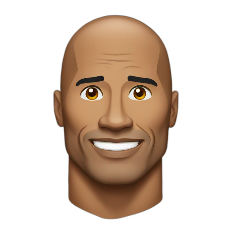 dwayne johnson in a web | AI Emoji Generator