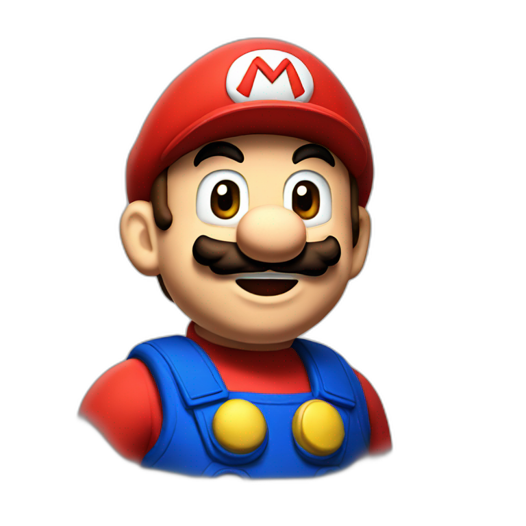 super mario face | AI Emoji Generator