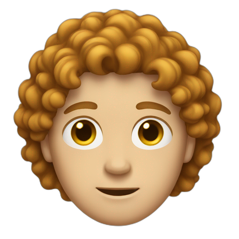 white guy with brown curly hair on top and normal hair on sides | AI ...