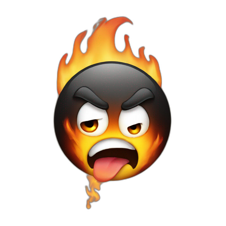 Cat-three-heads-spitting-fire | AI Emoji Generator