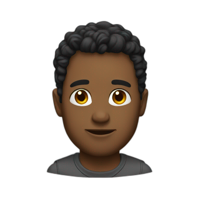 man bent over with person behind him | AI Emoji Generator