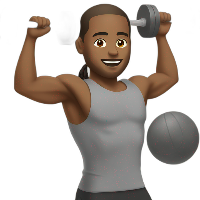 Athletics man and woman training | AI Emoji Generator