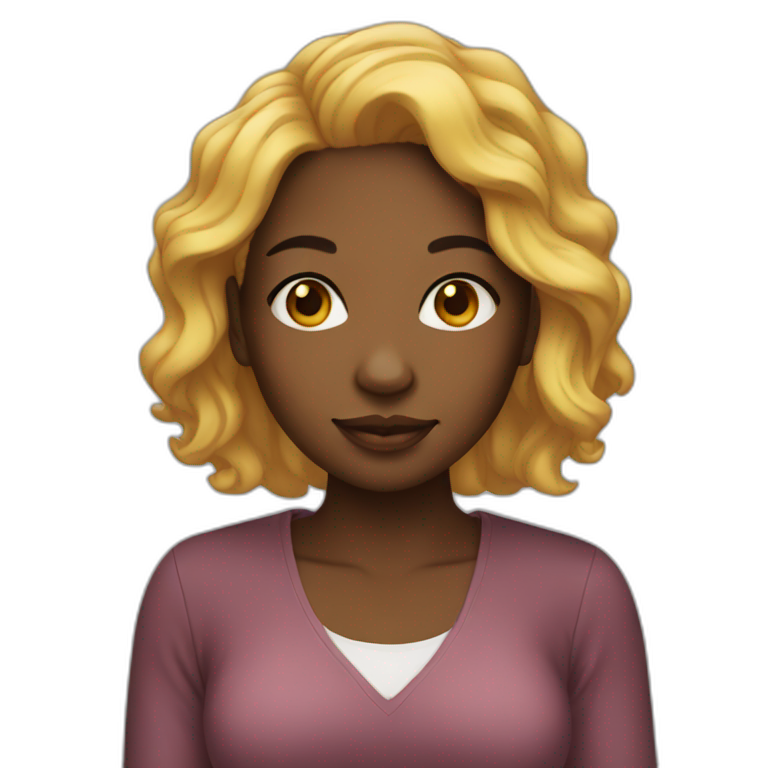 black woman | AI Emoji Generator