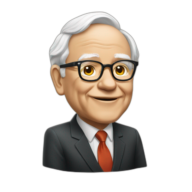 warren buffett hugging money | AI Emoji Generator