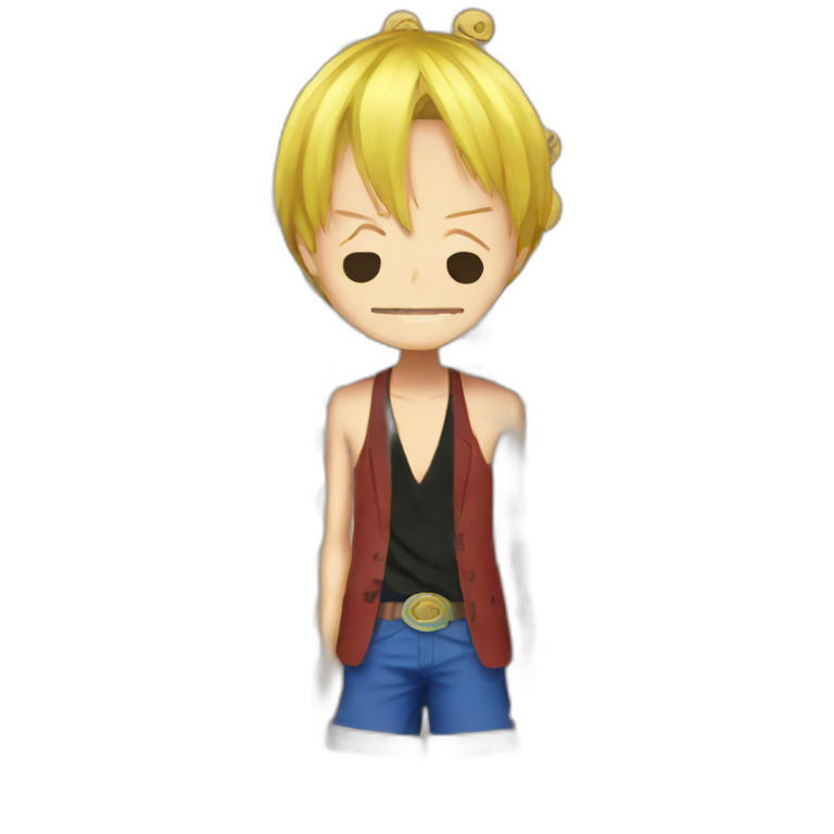 Sanji from one piece, heart eyes. | AI Emoji Generator