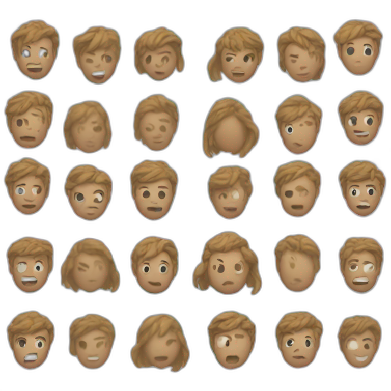 boy in monochrome blur | AI Emoji Generator