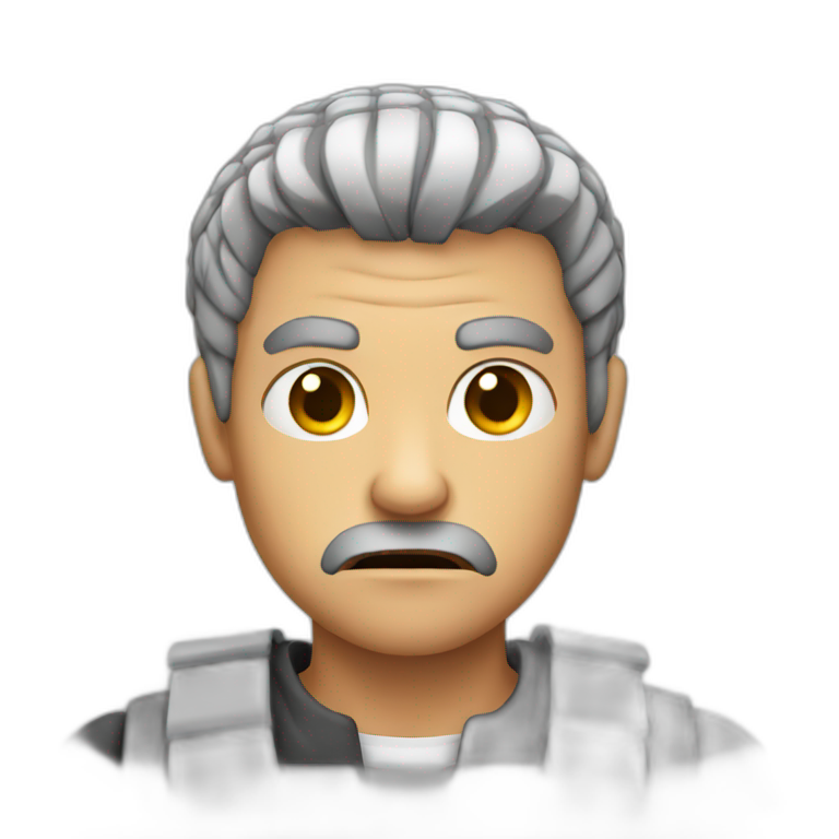 Michail Gorbachev is very angry | AI Emoji Generator