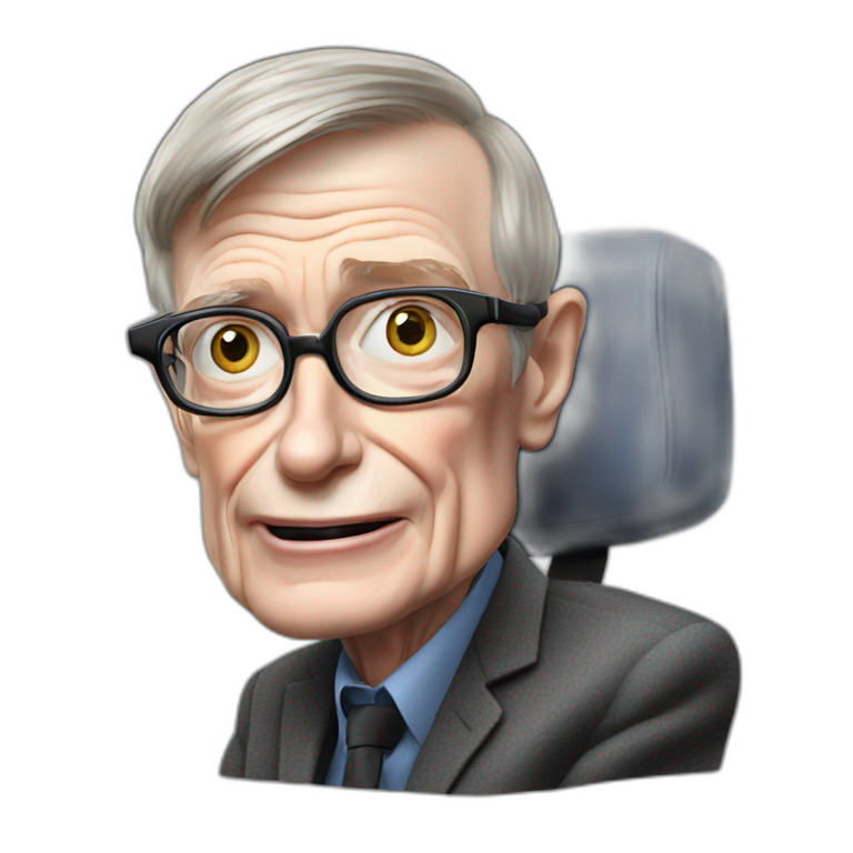 Jesus is arguing with Stephen Hawking | AI Emoji Generator