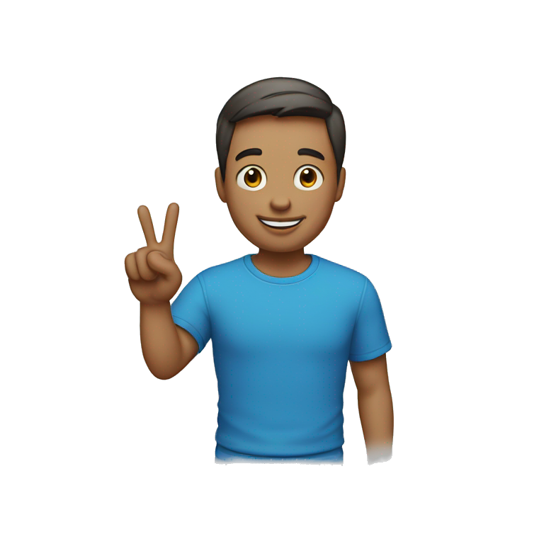 Create a Memoji-style avatar of a man with short black hair, glasses ...