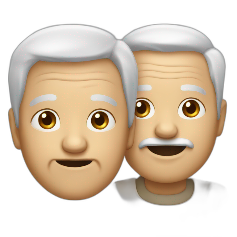 meeting of two people in a bar | AI Emoji Generator