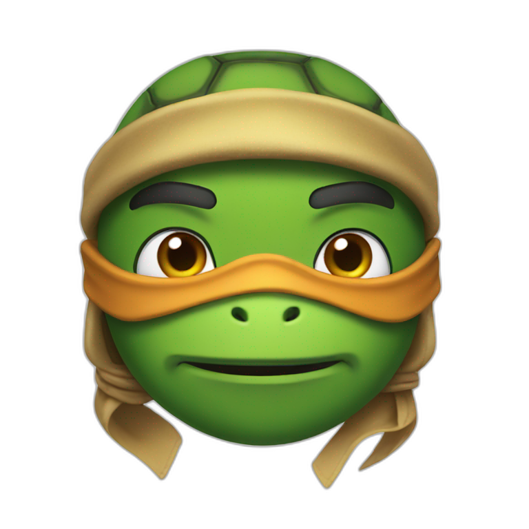 ROTTMNT, TMNT, Rise, Ninja turtle,Leonardo, Leo | AI Emoji Generator