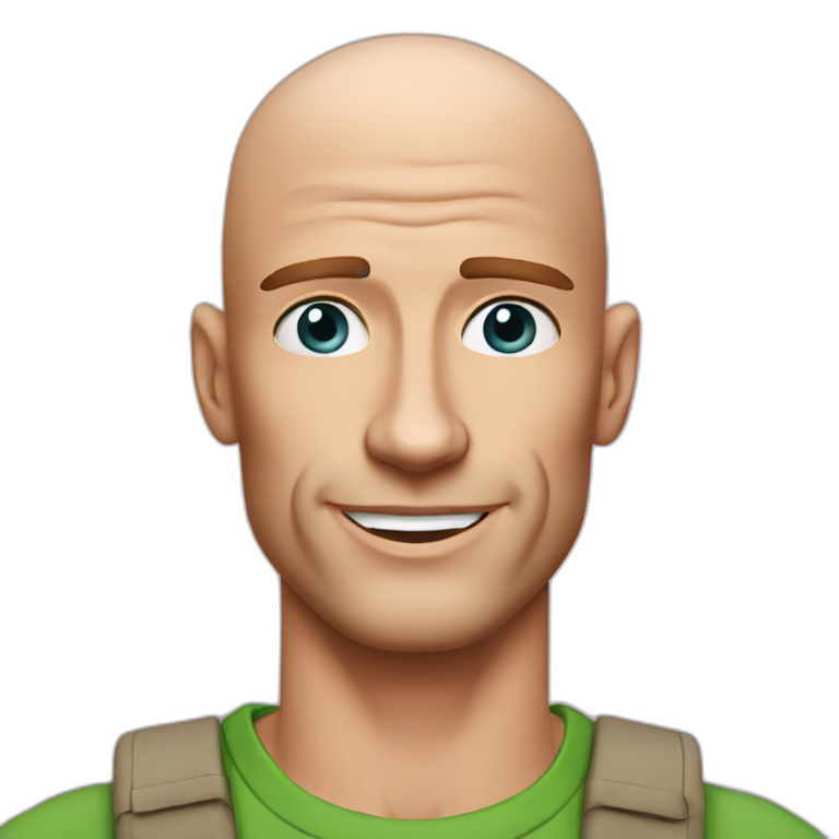 Johnny Sins actor rubbing his hands | AI Emoji Generator